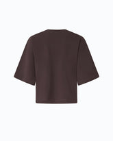 T-shirt with wide sleeves and Love Birds logo - Brown | Pinko