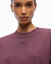 T-shirt with wide sleeves and Love Birds logo - | Pinko