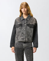 Trucker-Jeansjacke mit Mini-Nieten - | Pinko