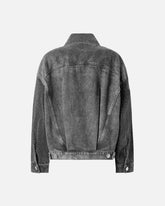 Denim trucker jacket with mini studs - | Pinko