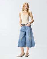 Bermudas aus Denim mit Wide Leg - | Pinko