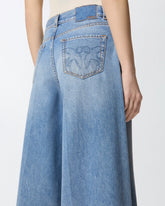 Bermudas aus Denim mit Wide Leg - | Pinko