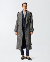 Fitted full Milano knit jacket - | Pinko