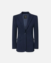 Fitted full Milano knit jacket - | Pinko