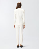 Fitted full Milano knit jacket - | Pinko