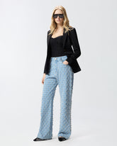 Fitted jacket with gold-coloured buttons - Black | Pinko