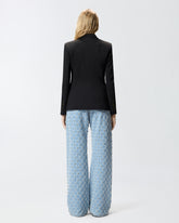Fitted jacket with gold-coloured buttons - Black | Pinko
