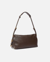 Medium leather Saddle Bag shoulder bag - Brown | Pinko