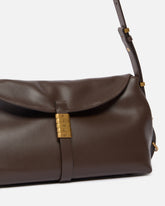Medium leather Saddle Bag shoulder bag - Brown | Pinko
