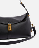 Medium leather Saddle Bag shoulder bag - Black | Pinko