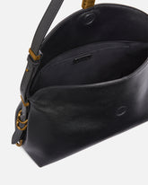Medium leather Saddle Bag shoulder bag - Black | Pinko