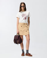 T-shirt with Pinko Sour disco star print - Multicolor White-Burgundy | Pinko