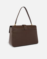 Schultertasche Maxi Love Bag Slouchy aus Leder - Braun | Pinko