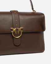 Leather maxi Love Bag Slouchy shoulder bag - Brown | Pinko