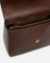 Leather maxi Love Bag Slouchy shoulder bag - Brown | Pinko