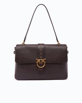 Extra Love Bag One Slouchy large shoulder bag in new biker leather - | Pinko