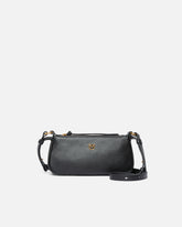 Leather Mini Half Moon crossbody bag - Black | Pinko