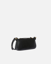 Leather Mini Half Moon crossbody bag - Black | Pinko