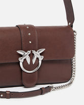 Mittelgroße Schultertasche Classic Love Bag Slouchy aus Leder mit Reißverschluss - | Pinko