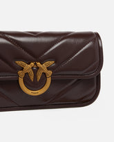 Love Bag Box large handbag in chevron leather - | Pinko