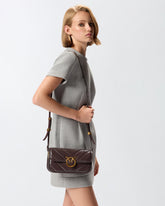 Love Bag Box large handbag in chevron leather - | Pinko