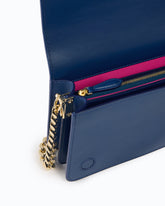 PINKO Galleria Mini Love Bag Click crossbody bag in fully rhinestoned leather and microfibre - Trasparente | Pinko