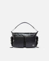 Medium leather Cargo Bag with pockets - | Pinko