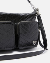 Medium leather Cargo Bag with pockets - | Pinko