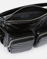 Medium leather Cargo Bag with pockets - | Pinko