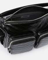 Medium leather Cargo Bag with pockets - | Pinko