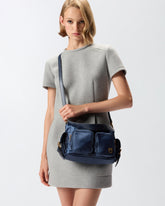 Mittelgroße Camera Bag aus Satin mit Logo Love Birds - | Pinko