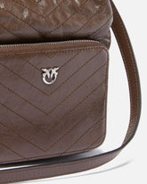 Small leather Cargo Bucket Bag with pocket - | Pinko