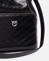 Small leather Cargo Bucket Bag with pocket - | Pinko