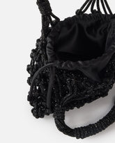 Kleine Schultertasche mit Mikro-Strasssteinen - | Pinko