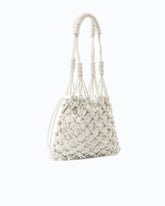Small shoulder bag with micro rhinestones - | Pinko