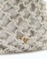 Small shoulder bag with micro rhinestones - | Pinko