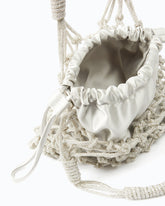 Small shoulder bag with micro rhinestones - | Pinko