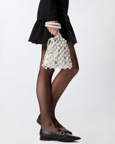 Kleine Schultertasche mit Mikro-Strasssteinen - | Pinko