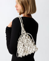 Small shoulder bag with micro rhinestones - | Pinko