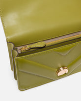 Mini Love Bag One shoulder bag in chevron leather and nappa with triple chain - | Pinko