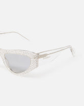Sonnenbrille in Cat-Eye-Form mit Strasssteinen - | Pinko