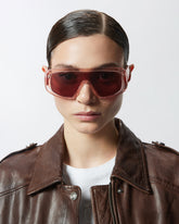Oversized mask sunglasses - | Pinko