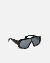 Sonnenbrille mit Strass am Vorderblatt - | Pinko