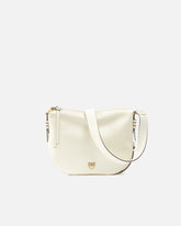 Small leather hobo shoulder bag with zip - | Pinko