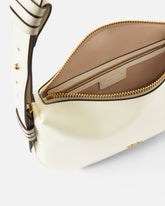 Small leather hobo shoulder bag with zip - | Pinko