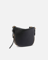 Small leather hobo shoulder bag with zip - | Pinko