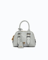 Leather Mini Escape Bag bowling bag - Grey | Pinko