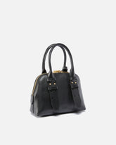 Bowling-Henkeltasche Mini Escape Bag aus Leder - Schwarz | Pinko