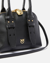 Leather Mini Escape Bag bowling bag - Black | Pinko