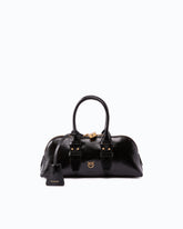 Escape Bag Horizontal small handbag in new shiny leather - Black | Pinko
